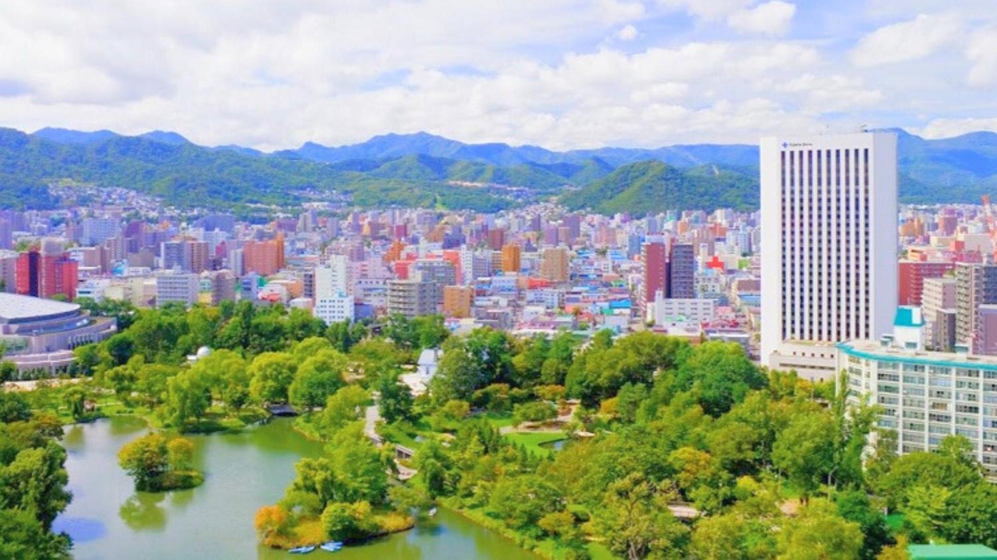 Premier Hotel Nakajima Park Сапоро Екстериор снимка View of the city